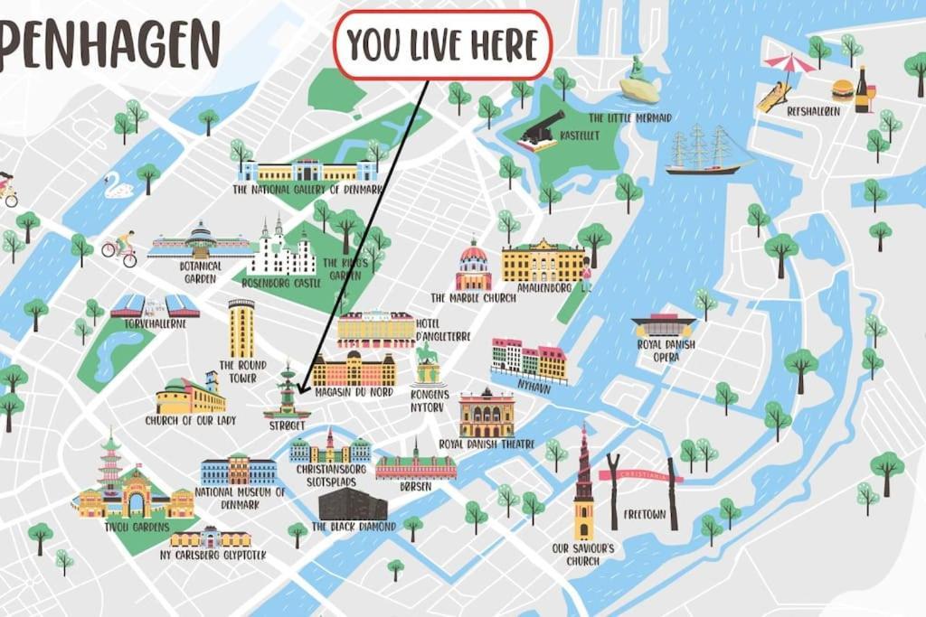 Spacious Double-apartment For 10 In Cph Center *
